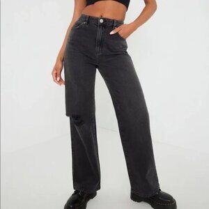 Washed Black Wide-Leg & High Rise Jeans. Brand: Garage | wore once so almost new